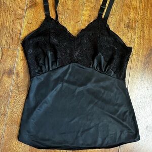 Elegant Black Lace Slip Dress